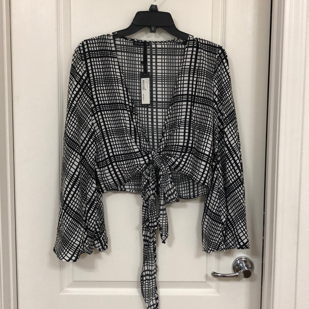 wrap top from cotton on